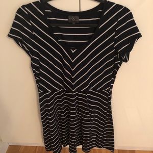 Sun Dress Blue and Navy Stripes